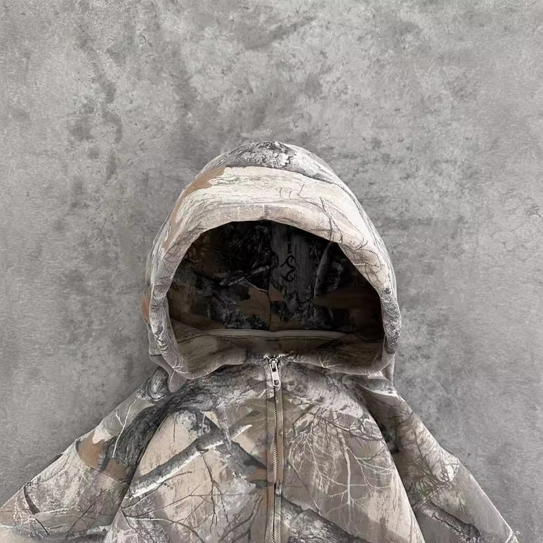 Urban Camo Retro Hoodie - Nara's Shop