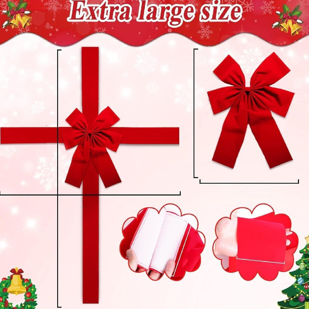Christmas Door Hanging Bow Ribbon - Nara's Shop