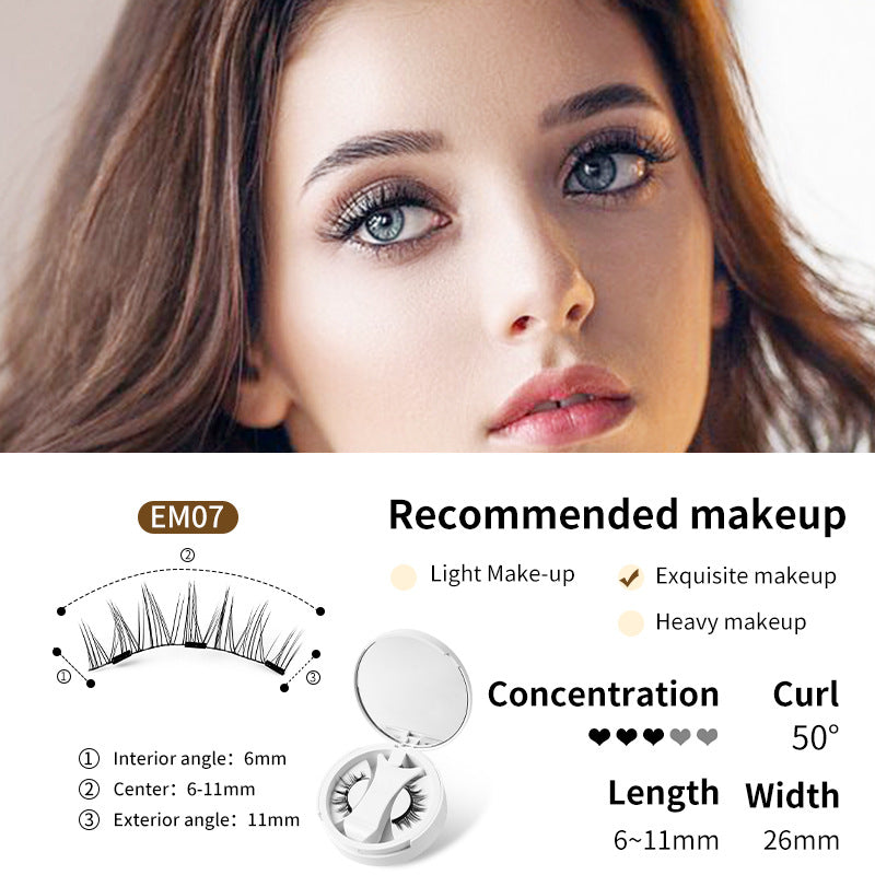 Magnetic False Eyelashes Set with Applicator - Nara's Shop