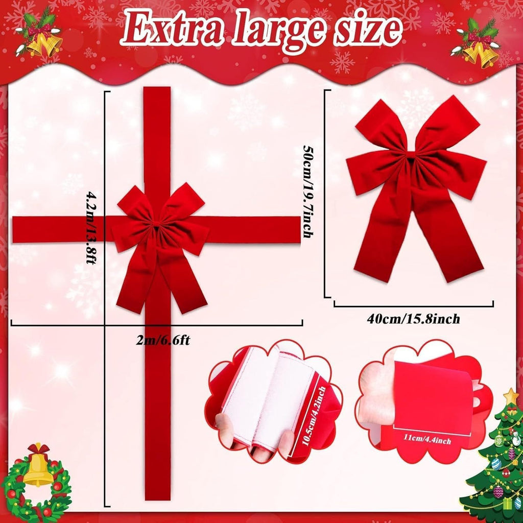 Christmas Door Hanging Bow Ribbon - Nara's Shop
