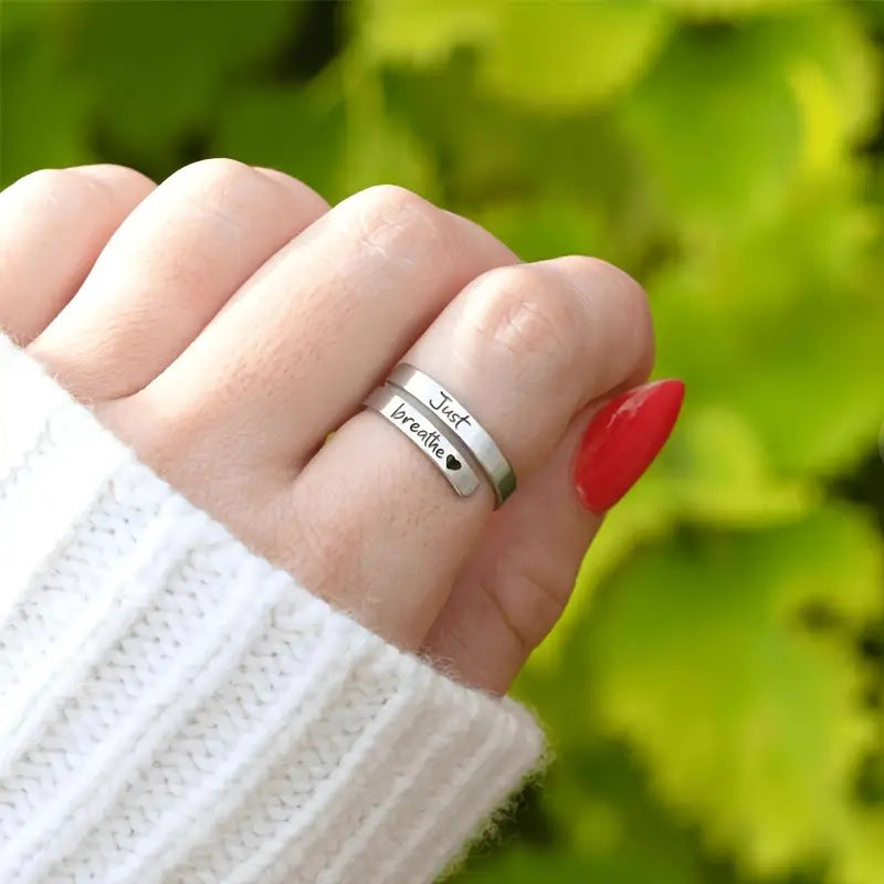 Silver Spiral Heart Ring - Nara's Shop