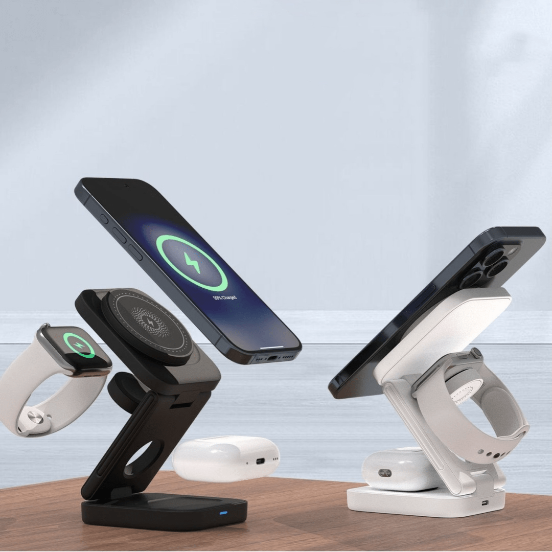 3 IN 1 FOLDABLE WIRELESS CHARGER - Nara's Shop