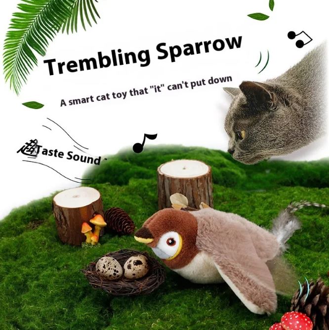 Flapping Bird Cat  Toy - Nara's Shop