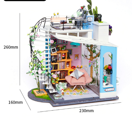 3D Puzzle DIY Model - Casey's Flower House Gift - Nara's Shop
