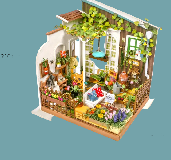 3D Puzzle DIY Model - Casey's Flower House Gift - Nara's Shop