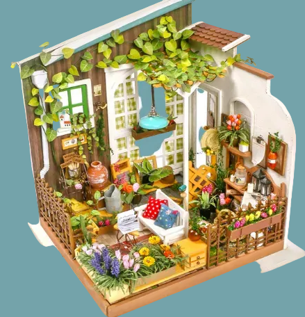 3D Puzzle DIY Model - Casey's Flower House Gift - Nara's Shop