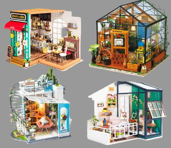 3D Puzzle DIY Model - Casey's Flower House Gift - Nara's Shop
