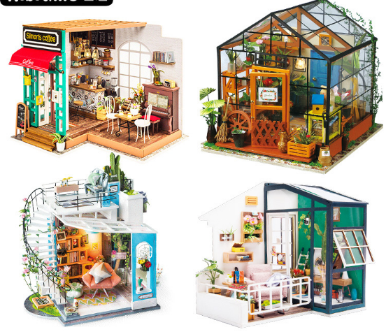 3D Puzzle DIY Model - Casey's Flower House Gift - Nara's Shop