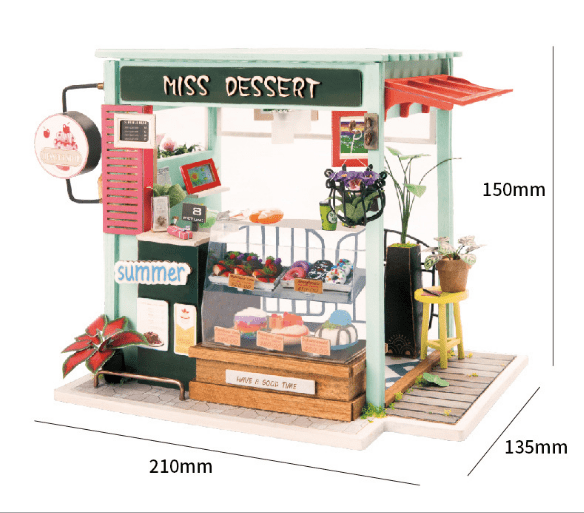 3D Puzzle DIY Model - Casey's Flower House Gift - Nara's Shop
