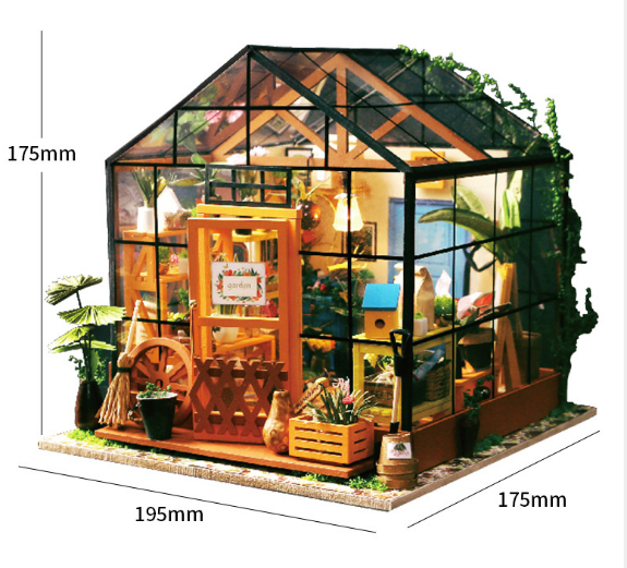 3D Puzzle DIY Model - Casey's Flower House Gift - Nara's Shop
