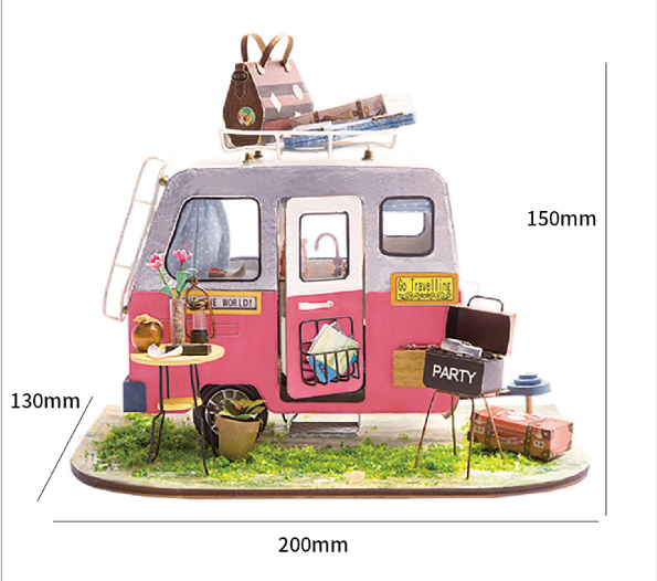 3D Puzzle DIY Model - Casey's Flower House Gift - Nara's Shop