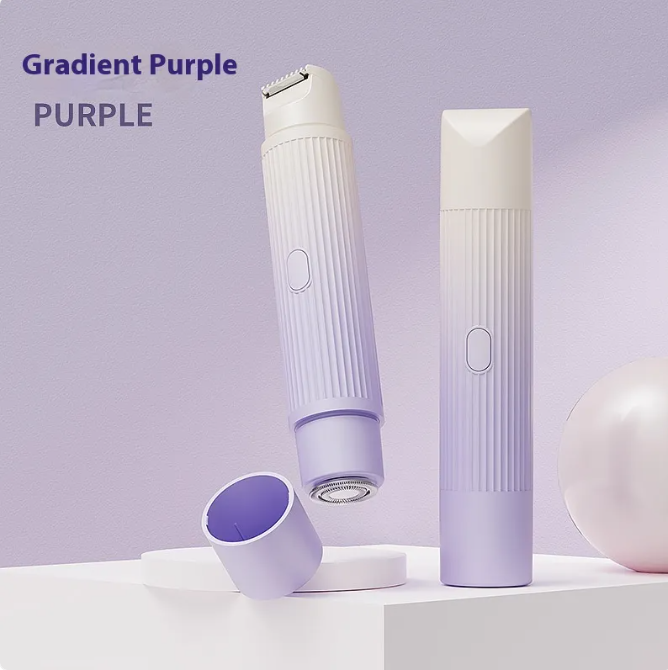 Dual-Head Electric Shaver Painless Women's Epilator Bikini Hair Removal Device Automatic Hair Trimmer Underarm Facial Lips Leg - Nara's Shop