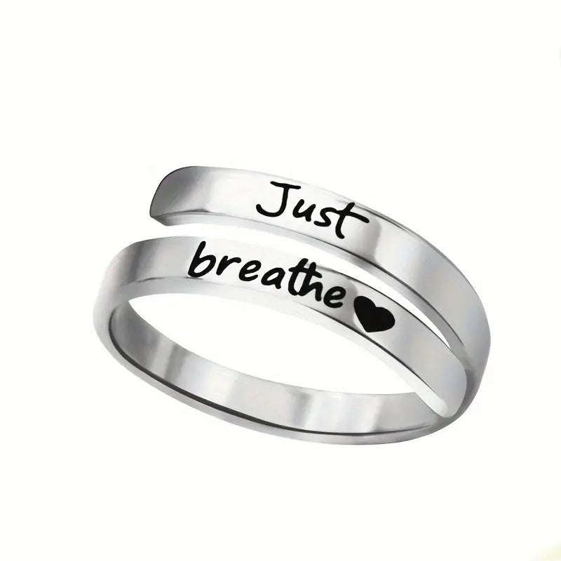 Silver Spiral Heart Ring - Nara's Shop
