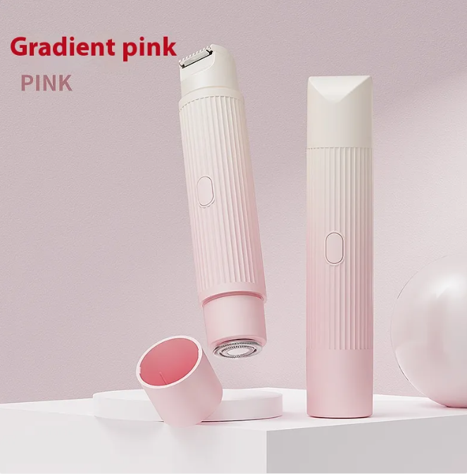 Dual-Head Electric Shaver Painless Women's Epilator Bikini Hair Removal Device Automatic Hair Trimmer Underarm Facial Lips Leg - Nara's Shop