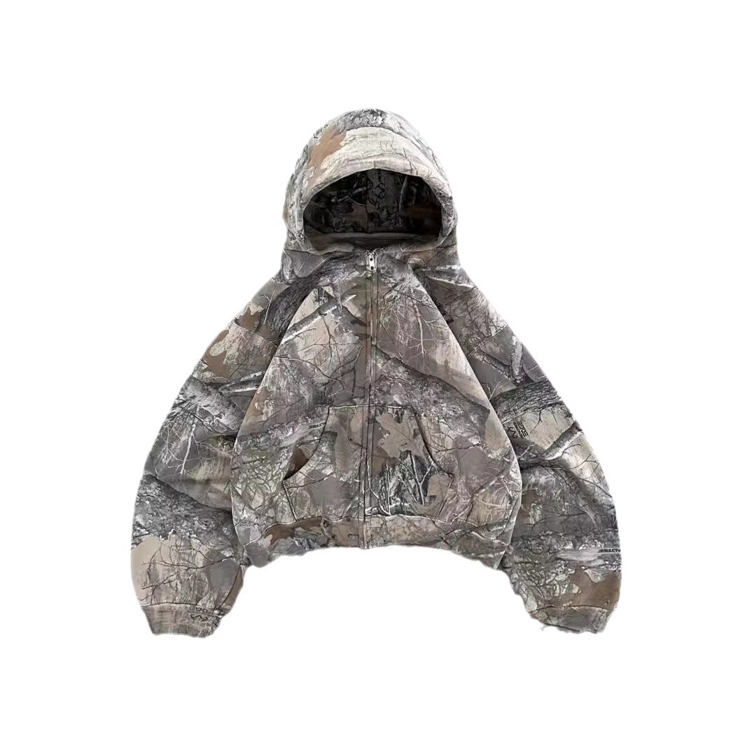 Urban Camo Retro Hoodie - Nara's Shop