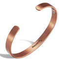 MagnetRX® Magnetic Copper Bracelet Cuff – Elegant Pure Copper Bangle – Unisex Magnetic Copper Bracelets for Men & Women (Large) - Nara's Shop