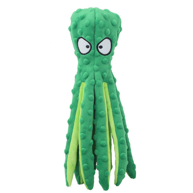 Interactive Bite-resistant Plush Octopus Pet Toy - Nara's Shop