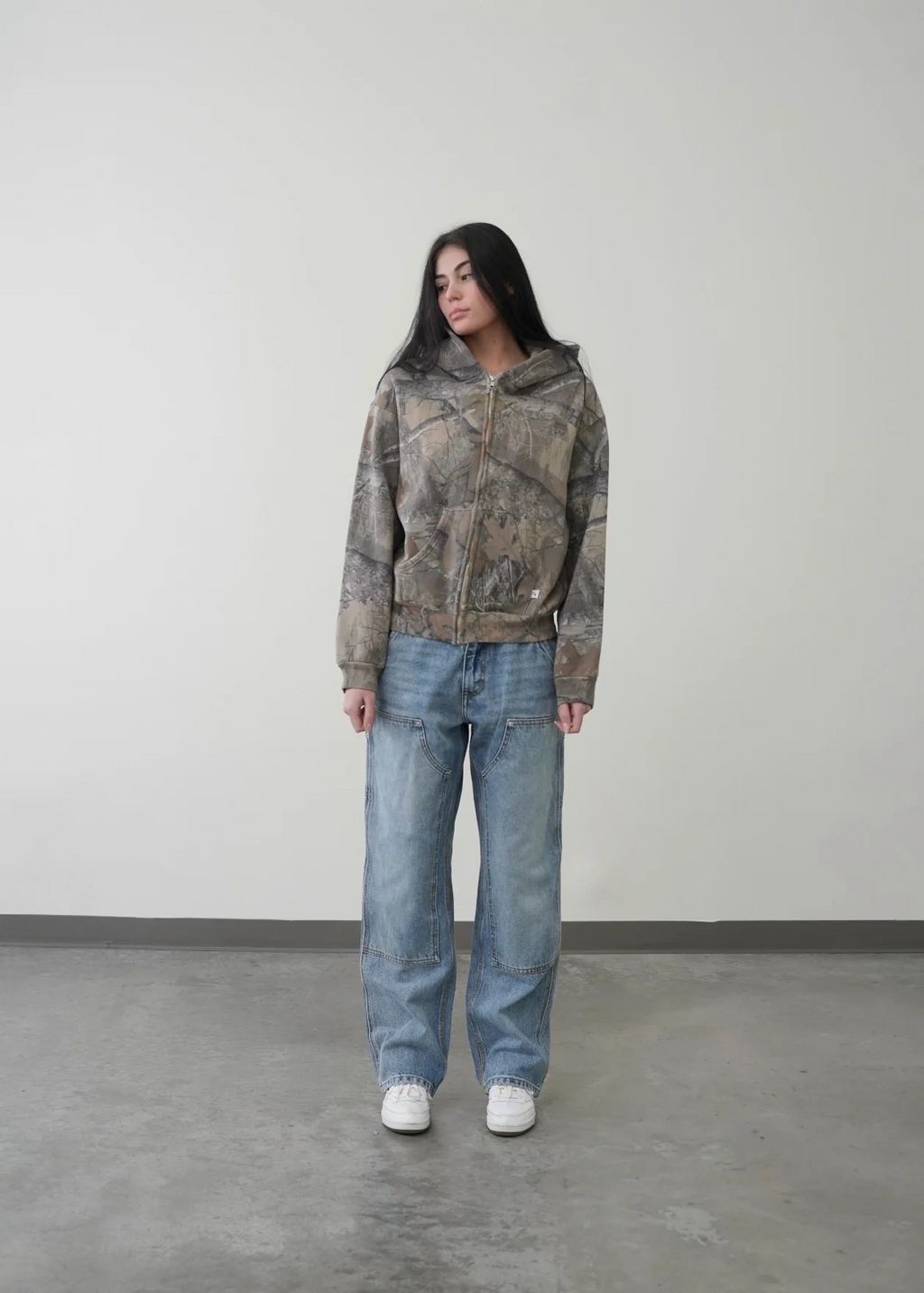 Urban Camo Retro Hoodie - Nara's Shop