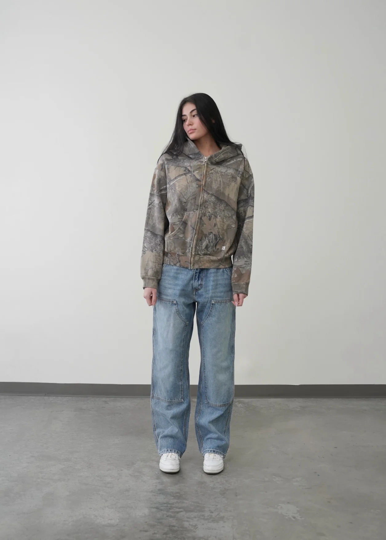 Urban Camo Retro Hoodie - Nara's Shop
