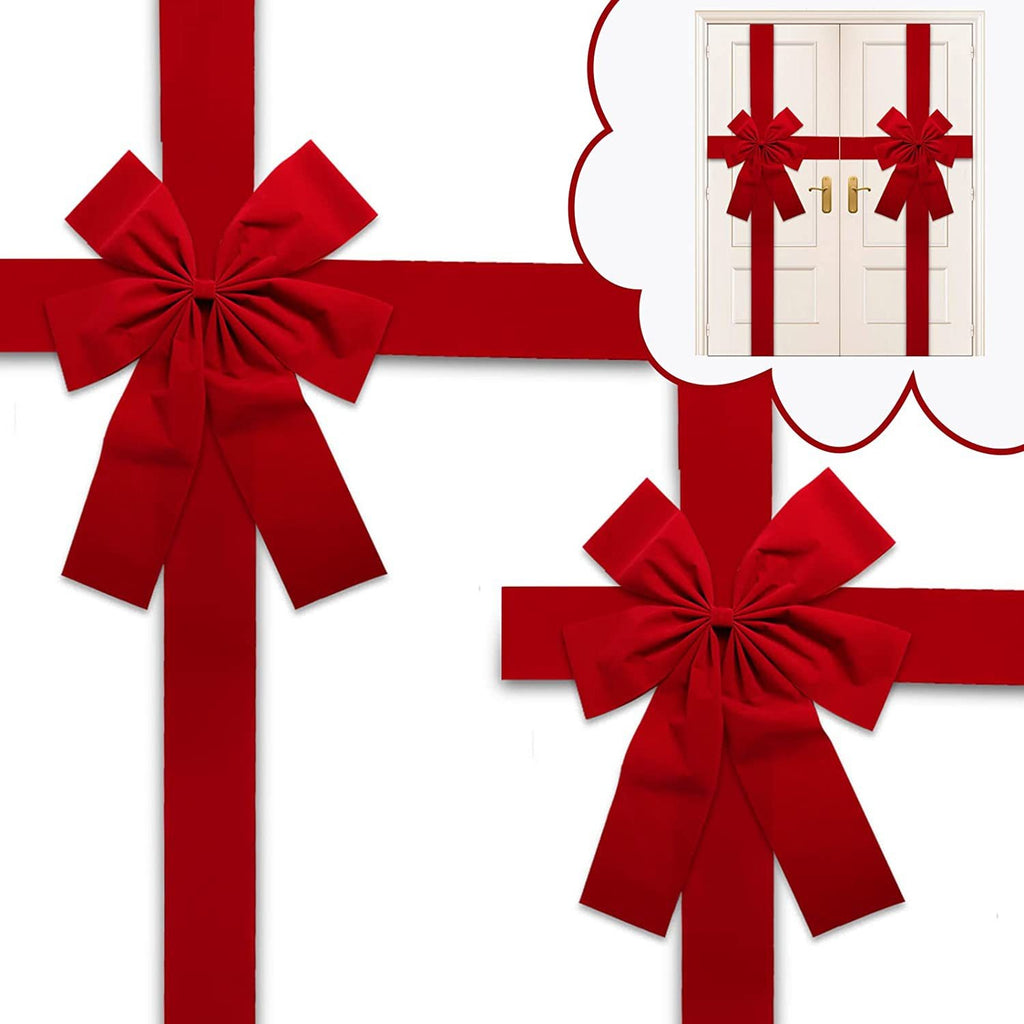 Christmas Door Hanging Bow Ribbon - Nara's Shop