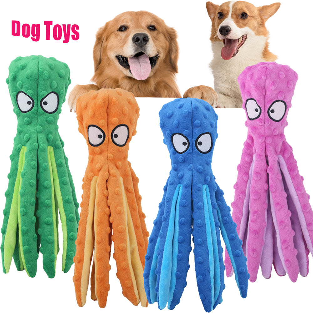 Interactive Bite-resistant Plush Octopus Pet Toy - Nara's Shop