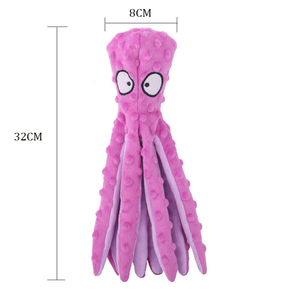 Interactive Bite-resistant Plush Octopus Pet Toy - Nara's Shop
