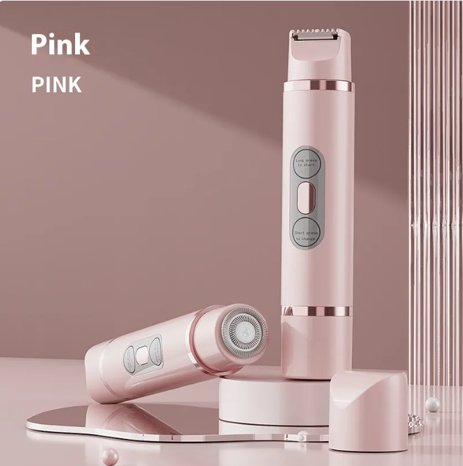 Dual-Head Electric Shaver Painless Women's Epilator Bikini Hair Removal Device Automatic Hair Trimmer Underarm Facial Lips Leg - Nara's Shop