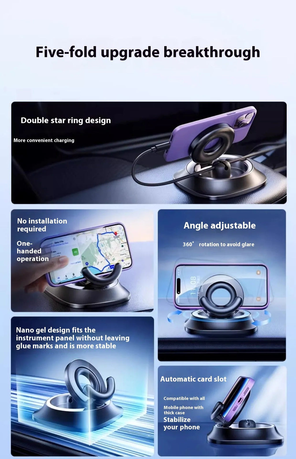 Adjustable Car Mount Magnetic Phone Holder - Nara's Shop
