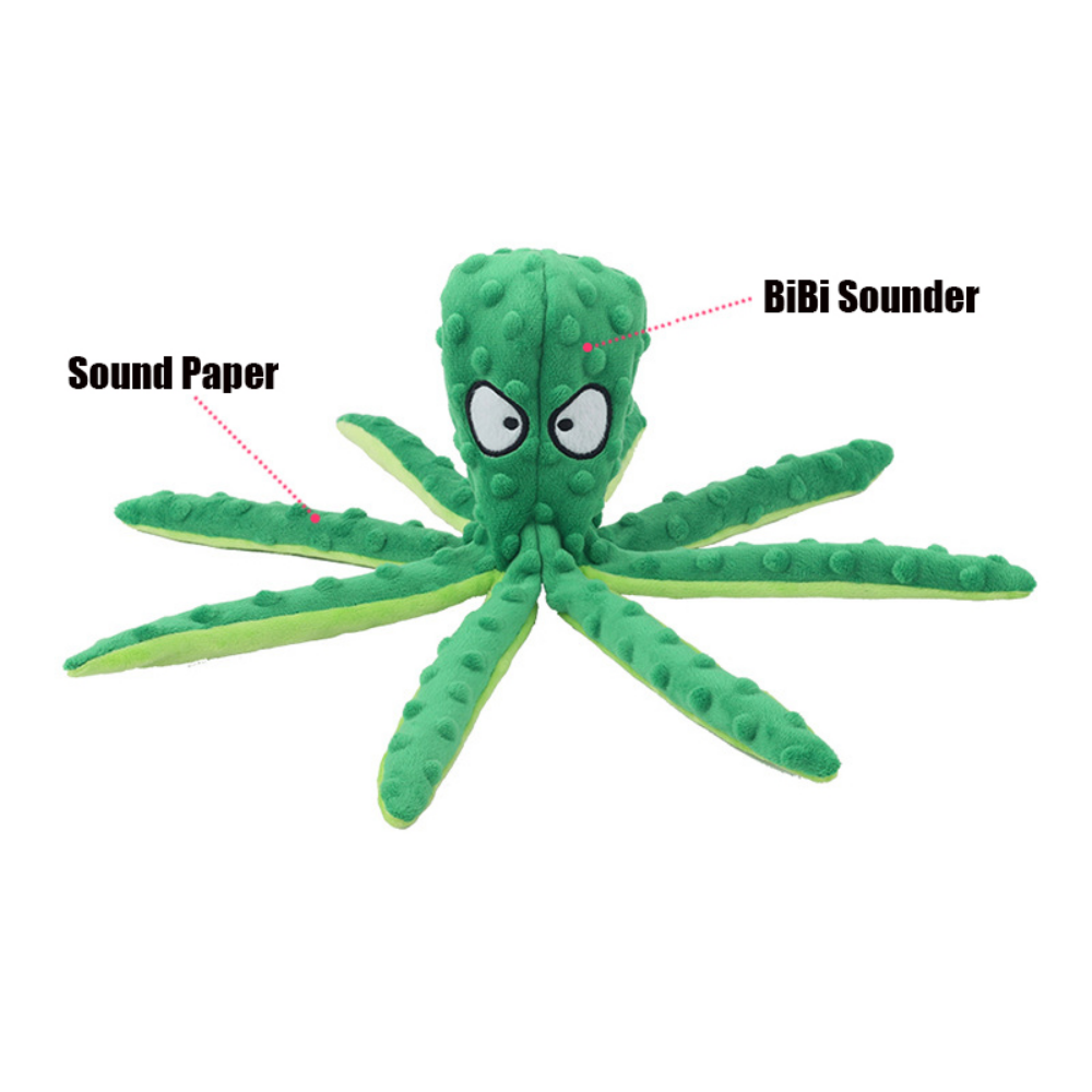 Interactive Bite-resistant Plush Octopus Pet Toy - Nara's Shop
