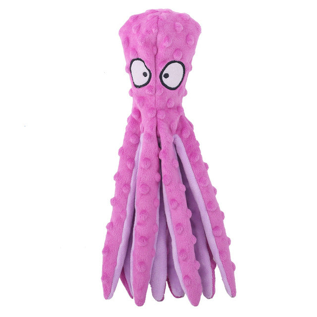 Interactive Bite-resistant Plush Octopus Pet Toy - Nara's Shop