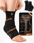 Copper Compression Ankle Brace Sleeves (2 Pack) - Nara's Shop