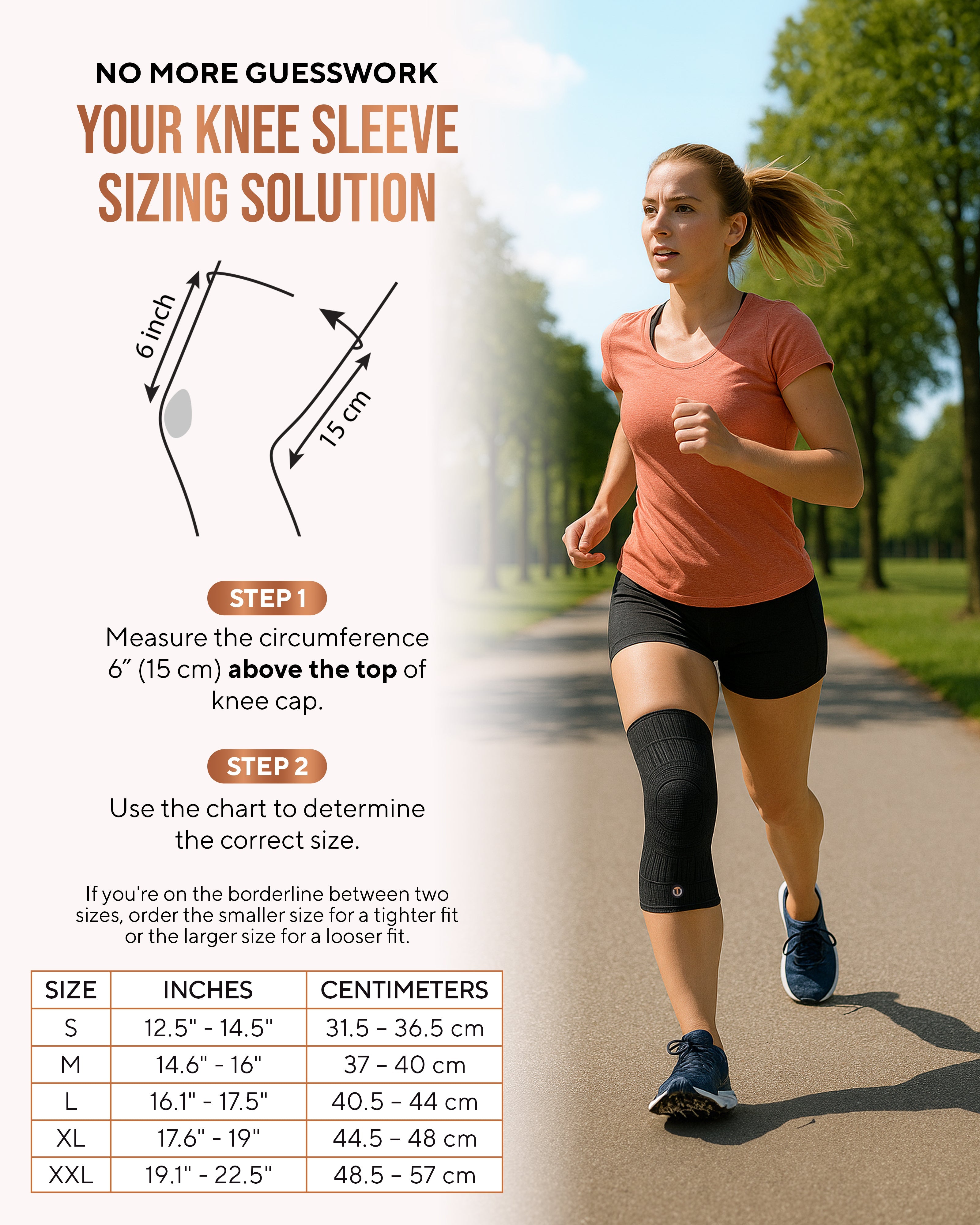 Copper Compression Knee Sleeves (2 Pack) - Nara's Shop