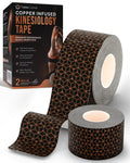 Copper Infused Kinesiology Tape – 2 Rolls (40 Precut Strips) - Nara's Shop