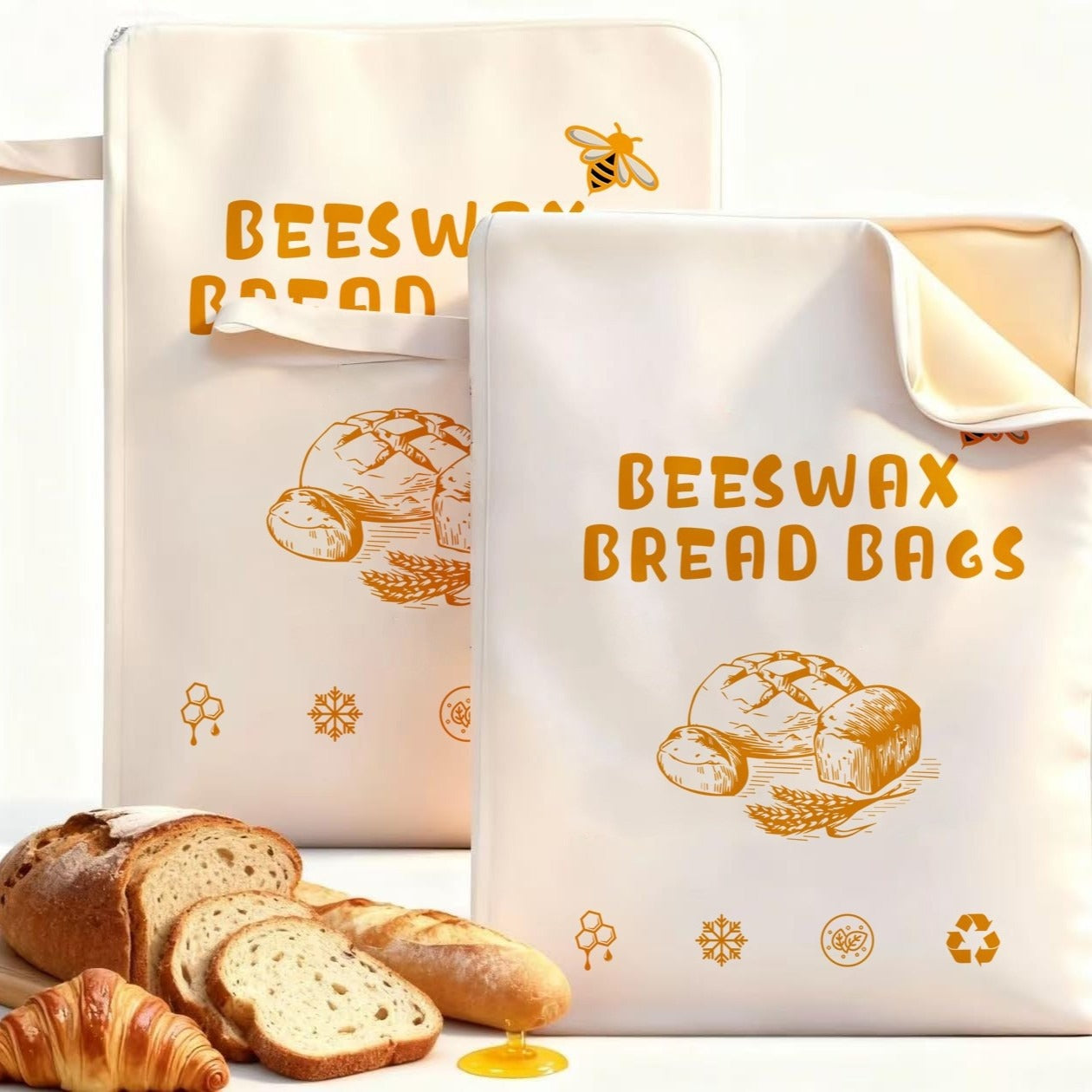 Cotton Linen Bread Bag - Nara's Shop