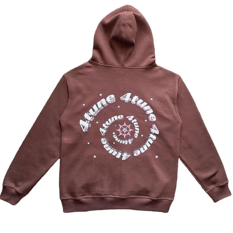 Star Printed Zip Up Hoodies - Nara's Shop