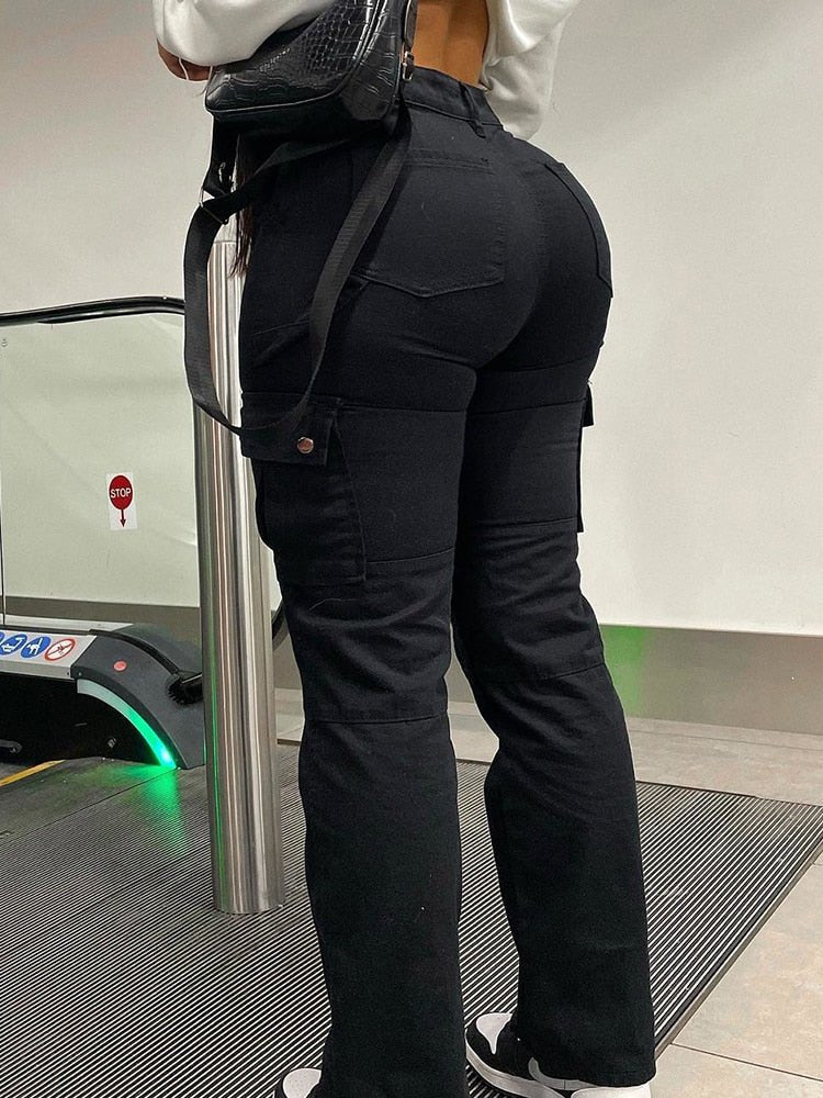 High Waist Cargo Pants Stylish - Nara's Shop