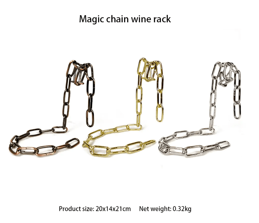 Magic Iron Chain Wine Bottle Holder - Nara's Shop