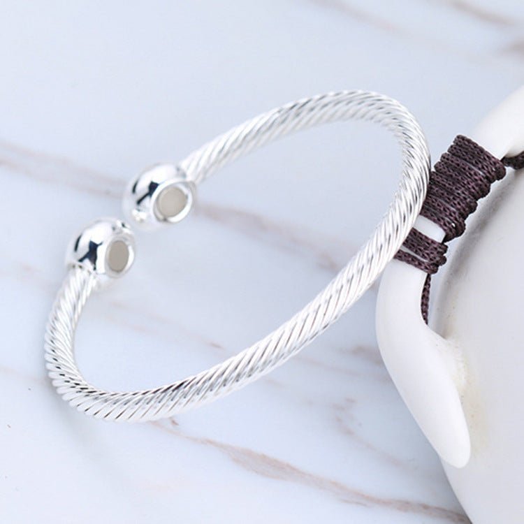 Magnetic Health Bracelet with Red Copper Design - Nara's Shop