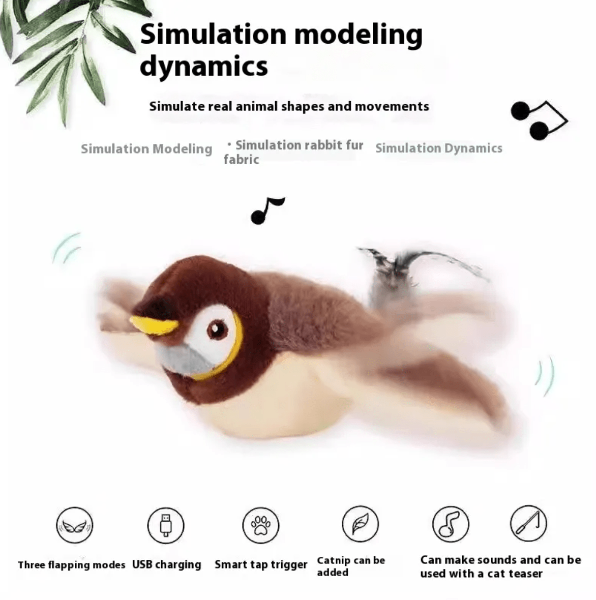 Plush Bird Pet Toy - Nara's Shop