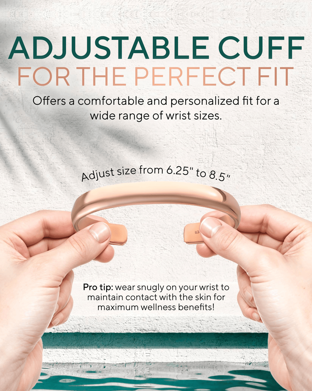 Pure Copper Cuff Bracelet – Plain - Nara's Shop