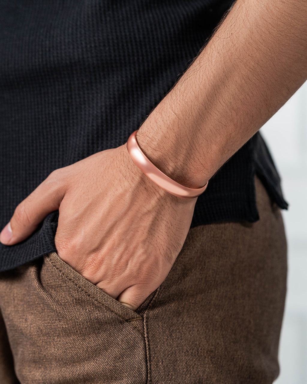 Pure Copper Cuff Bracelet – Plain - Nara's Shop