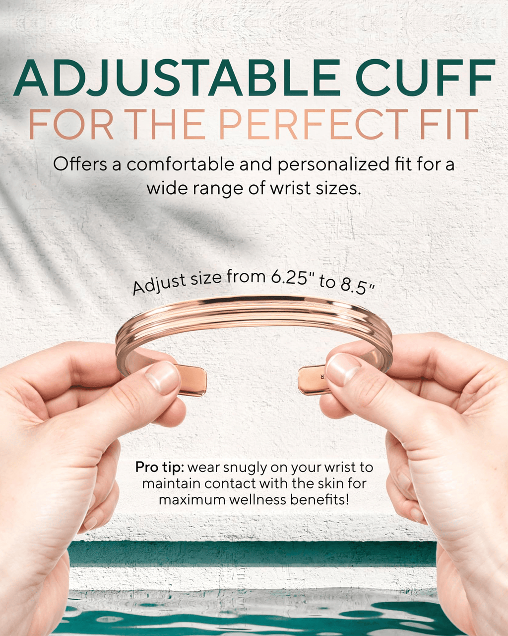 Pure Copper Cuff Bracelet – Tier - Nara's Shop