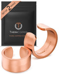 Pure Copper Rings – Hammered (10mm) - Nara's Shop