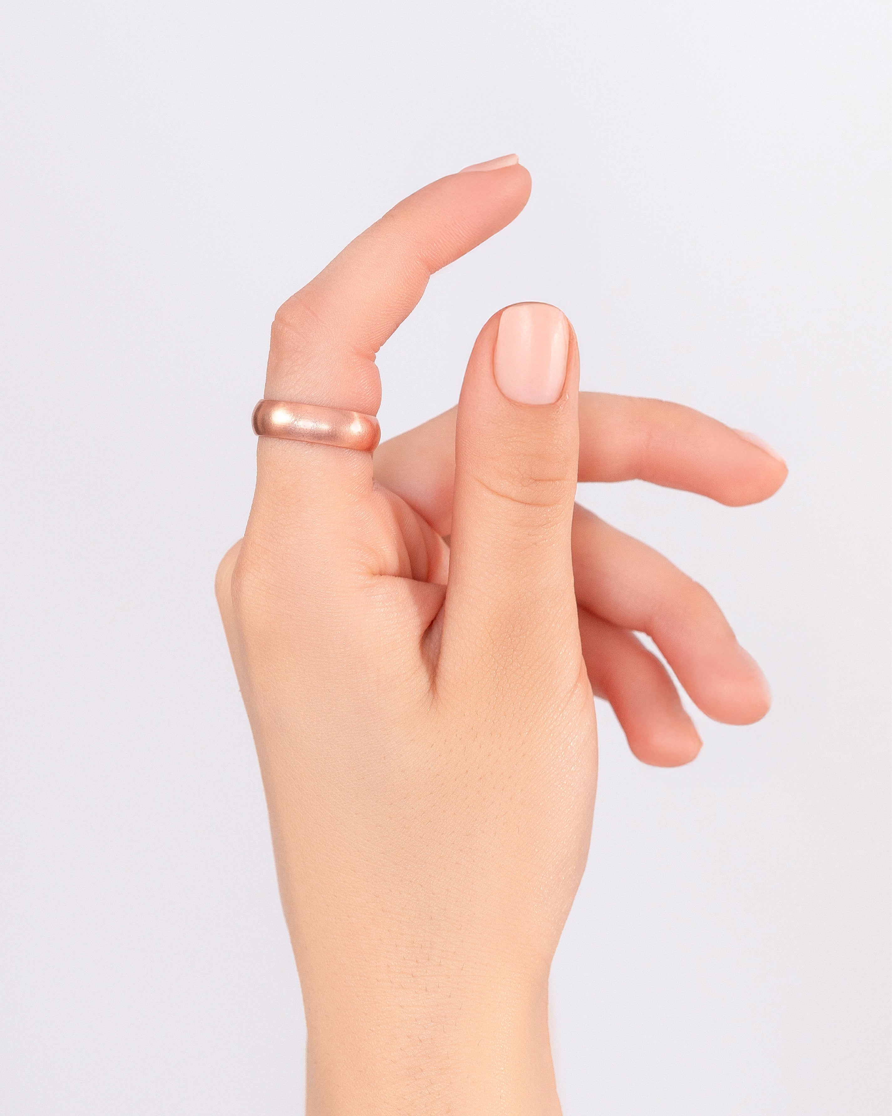 Pure Copper Rings Set - Domed (6mm) - Nara's Shop