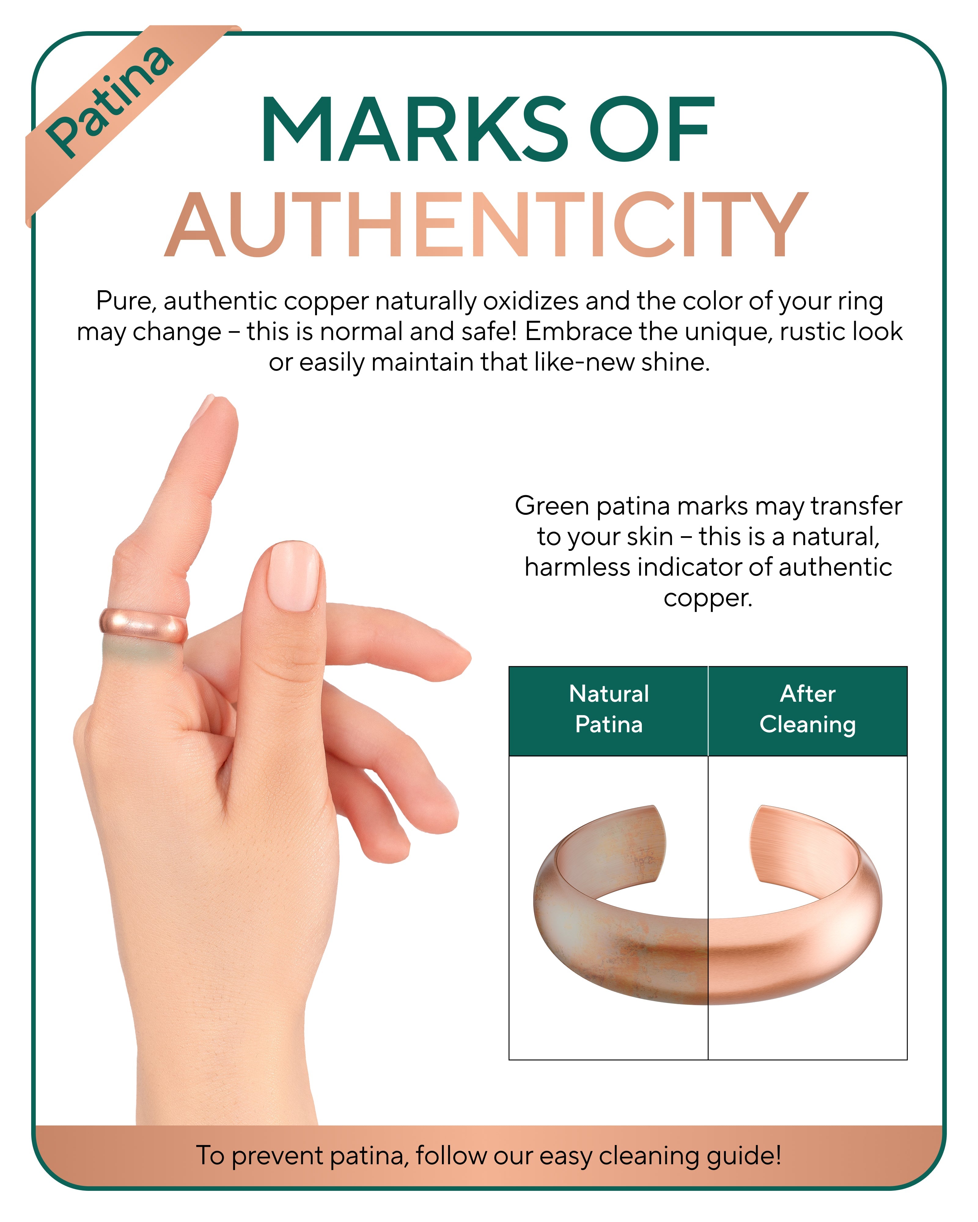 Pure Copper Rings Set - Domed (6mm) - Nara's Shop