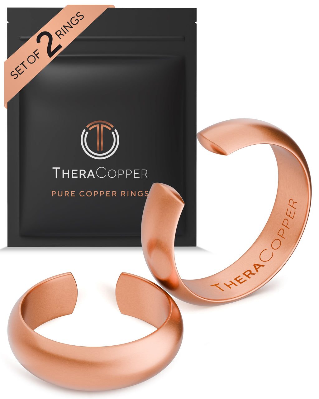 Pure Copper Rings Set - Domed (6mm) - Nara's Shop