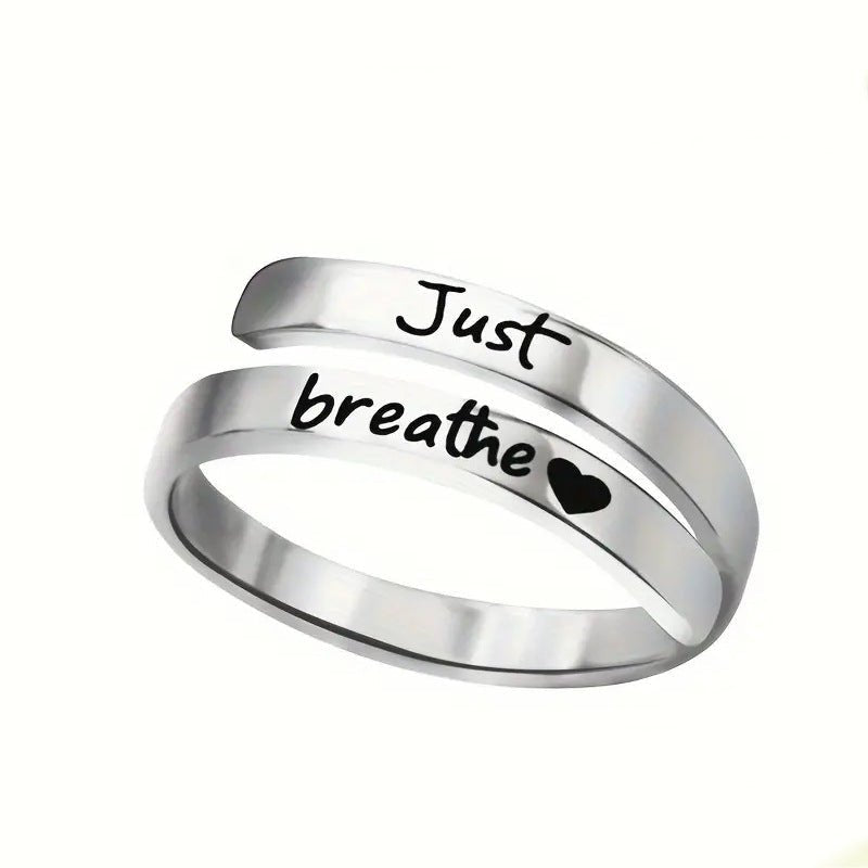Silver Spiral Heart Ring - Nara's Shop