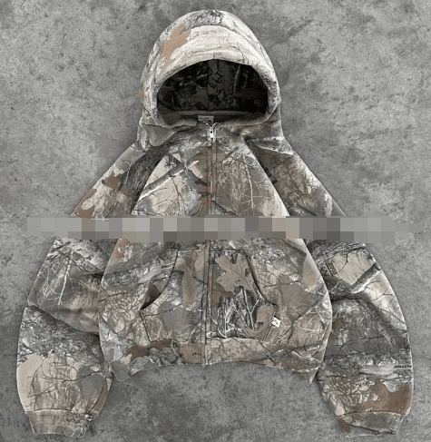 Urban Camo Retro Hoodie - Nara's Shop
