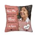 Vicerkear Personalized Memorial Throw Pillow with PhotoSympathy Gift for Loss of Loved OnesBereavement Remembrance GiftsCustom Pillowcase with Picture Two-Sided DesignHome Decor (Dark Pink) - Nara's Shop